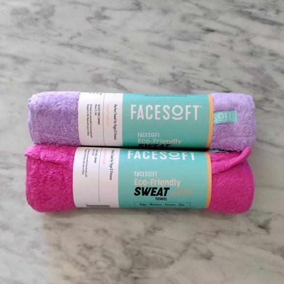 Facesoft Other - 🆕 Facesoft: 2 Eco-Friendly Sweat Towels (for Yoga & Fitness)